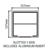 Heavy Duty 127MM X 127MM 1 way gate post - 3 Rail Hampton Fencing Post